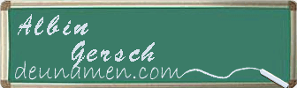 Albin Gersch Visitenkarte
